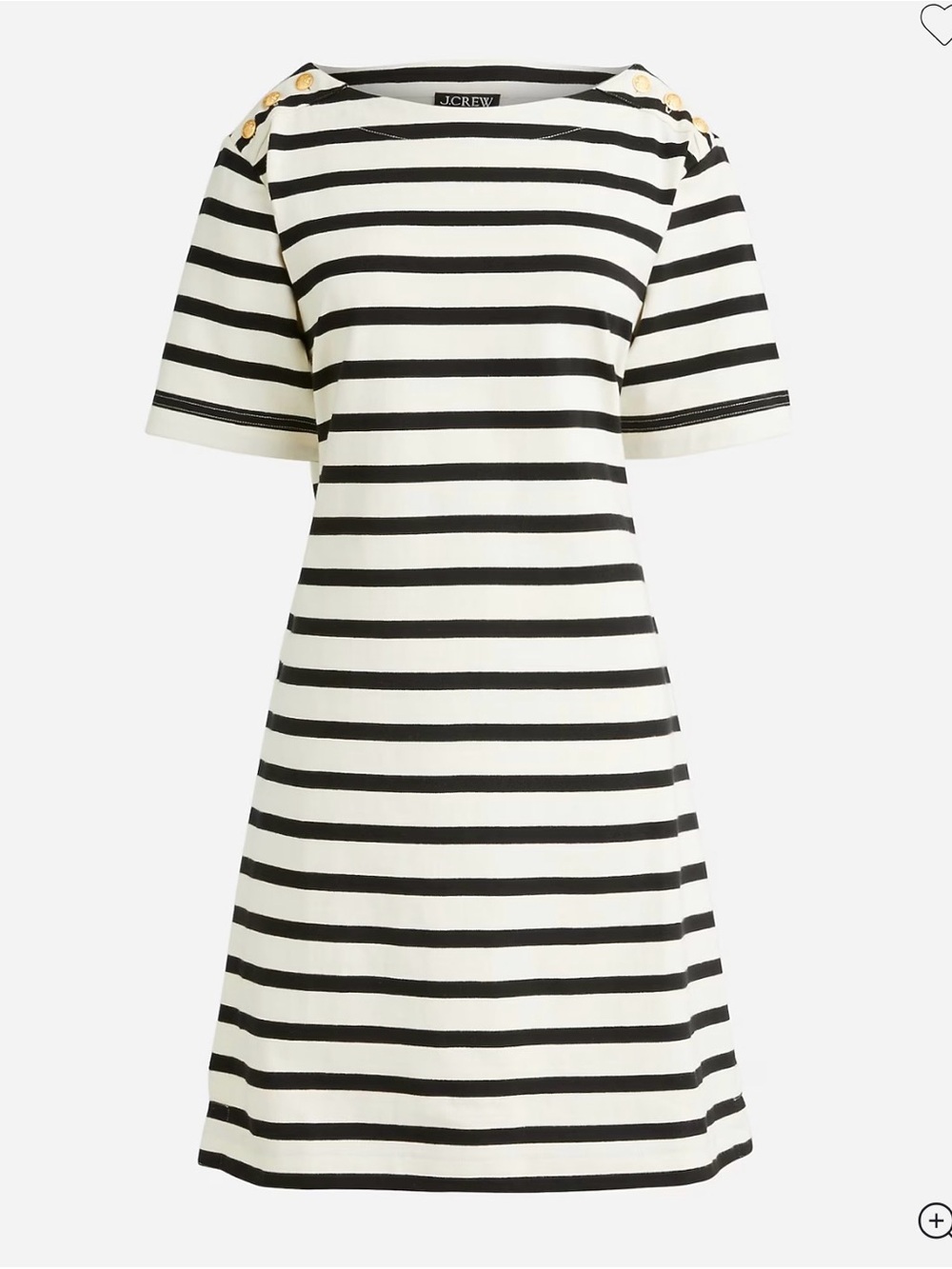 NWT J Crew Tie-back mini dress in stripe size XS